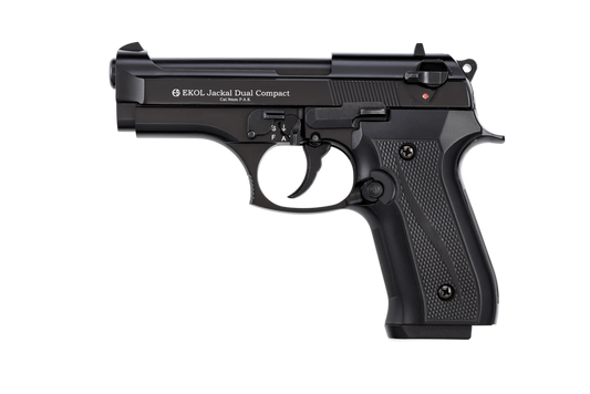 Стартовий Пістолет сигнальний EKOL JACKAL DUAL COMPACT black к.9 mm