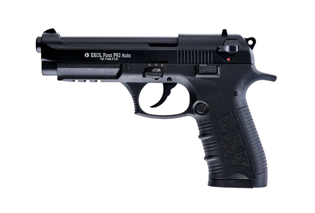 Стартовий Пістолет сигнальний EKOL FIRAT P92 AUTO black к.9 mm